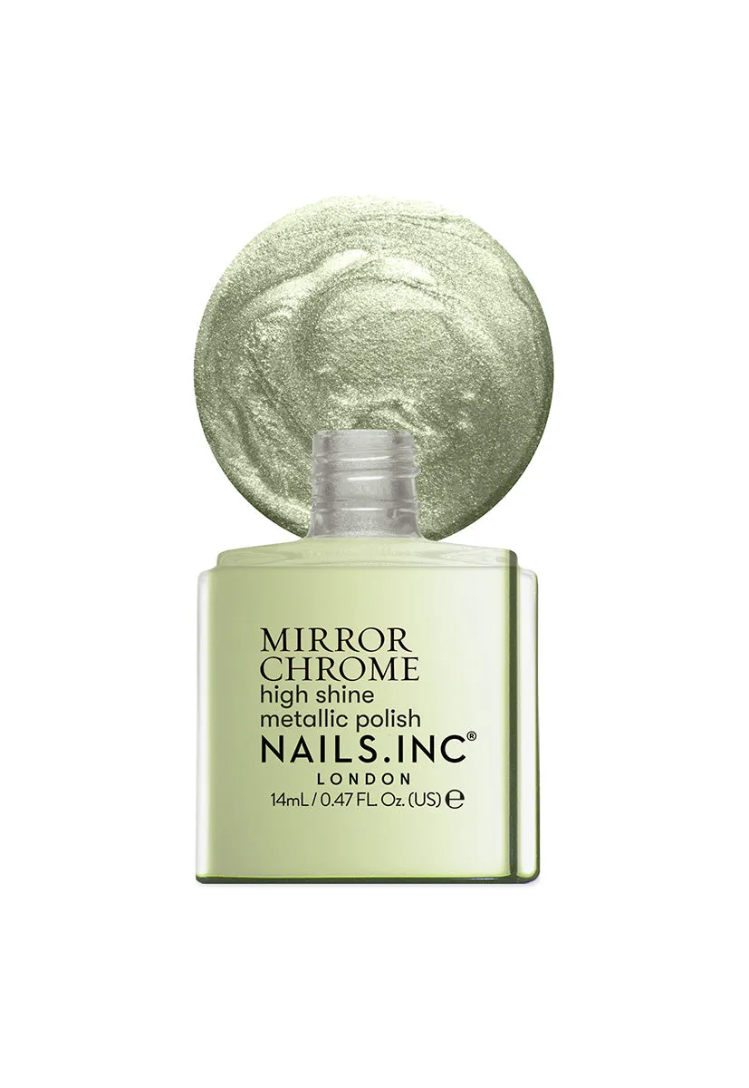 Nails Inc London Go Your Chrome Way Olive neglelakk chrome