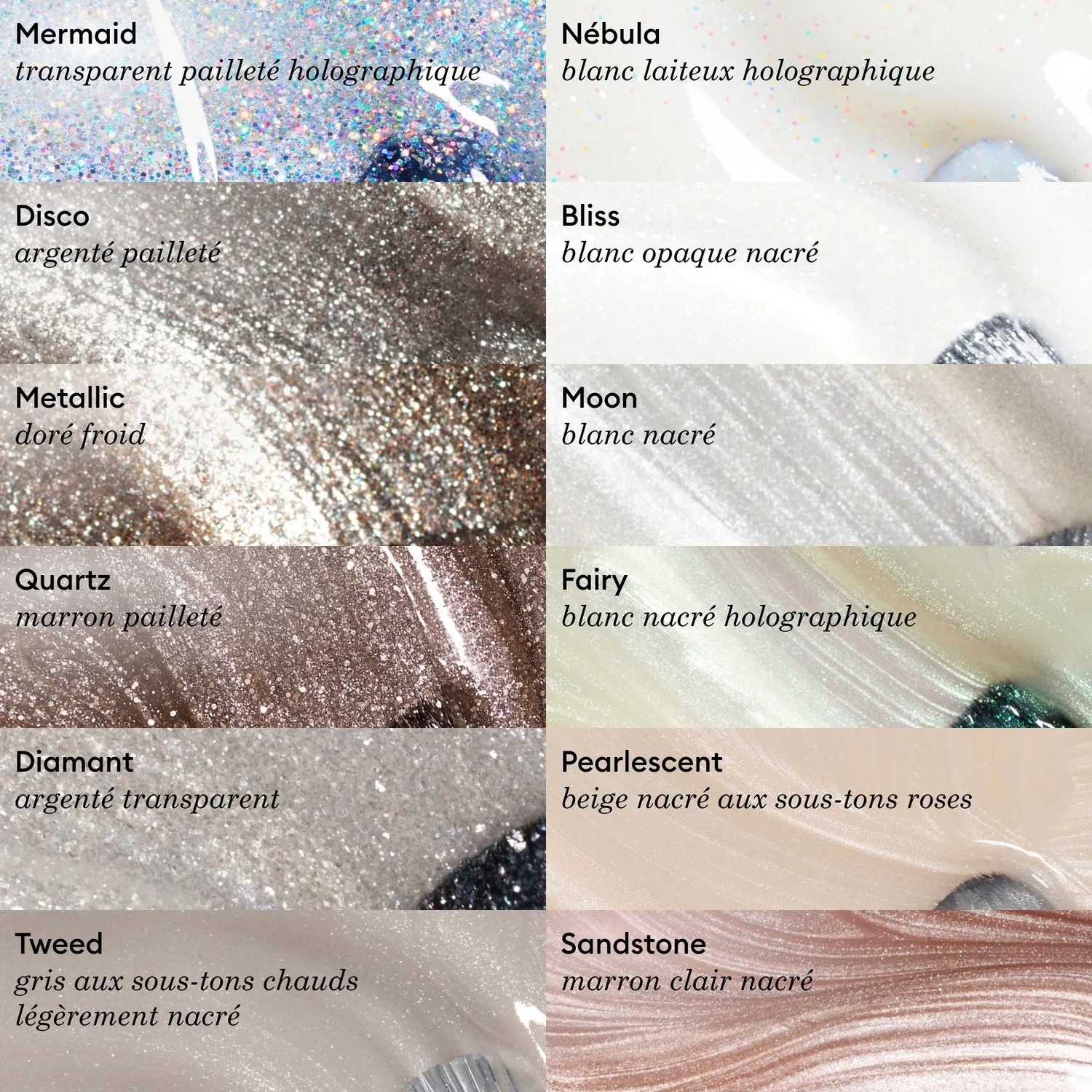 Manucurist Green Disco neglelakk glitter sølv