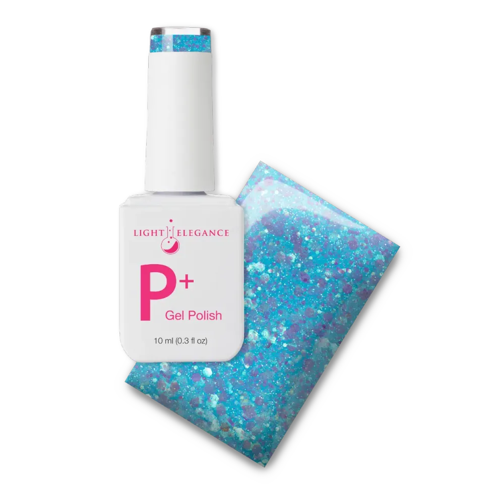 Light Elegance P+ Once Upon a Tide glitter gelelakk 10 ml