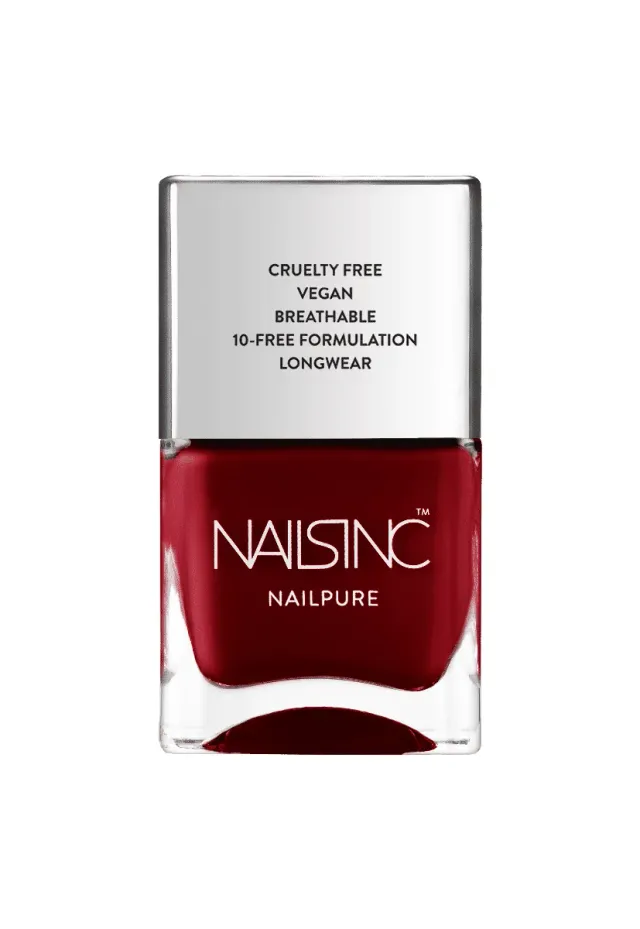 Nails Inc NailPure Tate neglelakk rød gloss
