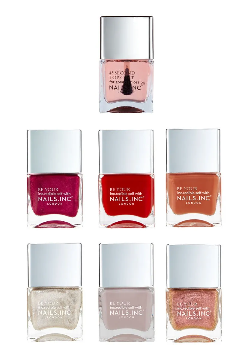 Nails Inc Ginger All The Way neglelakk 7-pakning krem