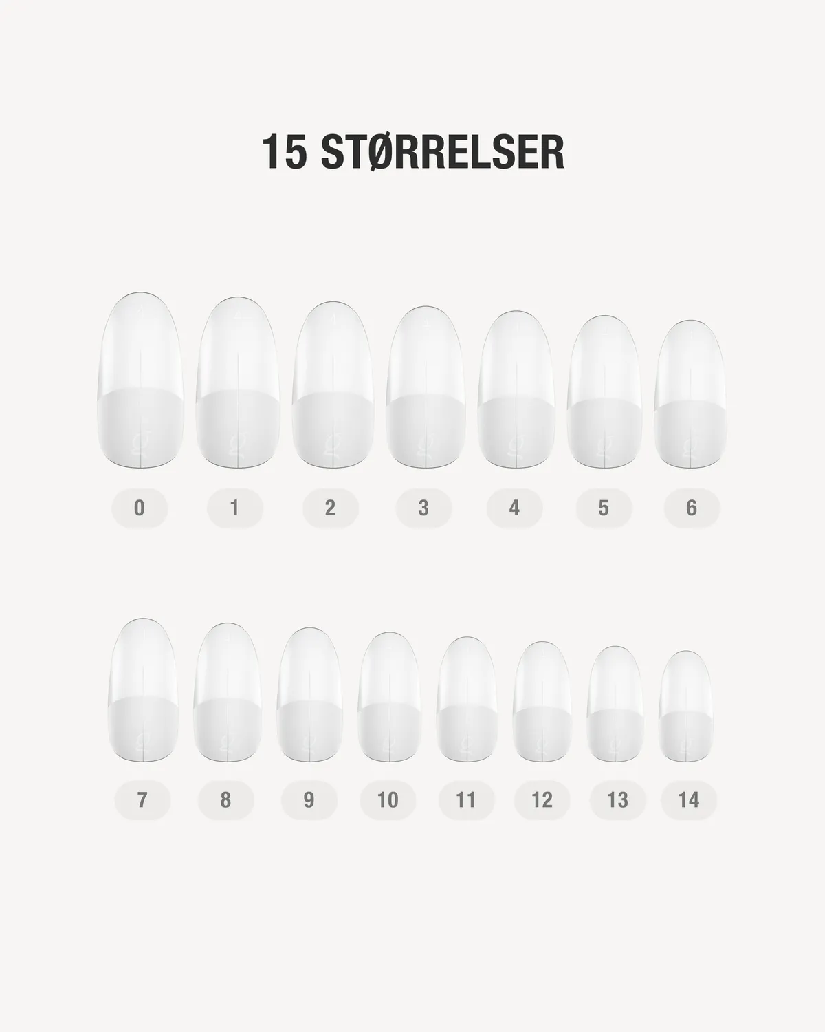 The Gel Collection Gel Tips Round Medium negletipper 360 stk ultratynne