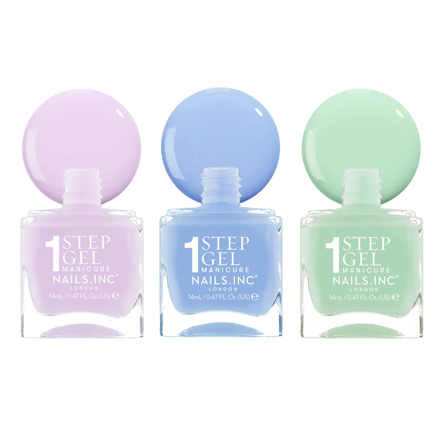Nails Inc It's Topless Summer Pastels neglelakksett 3-pk
