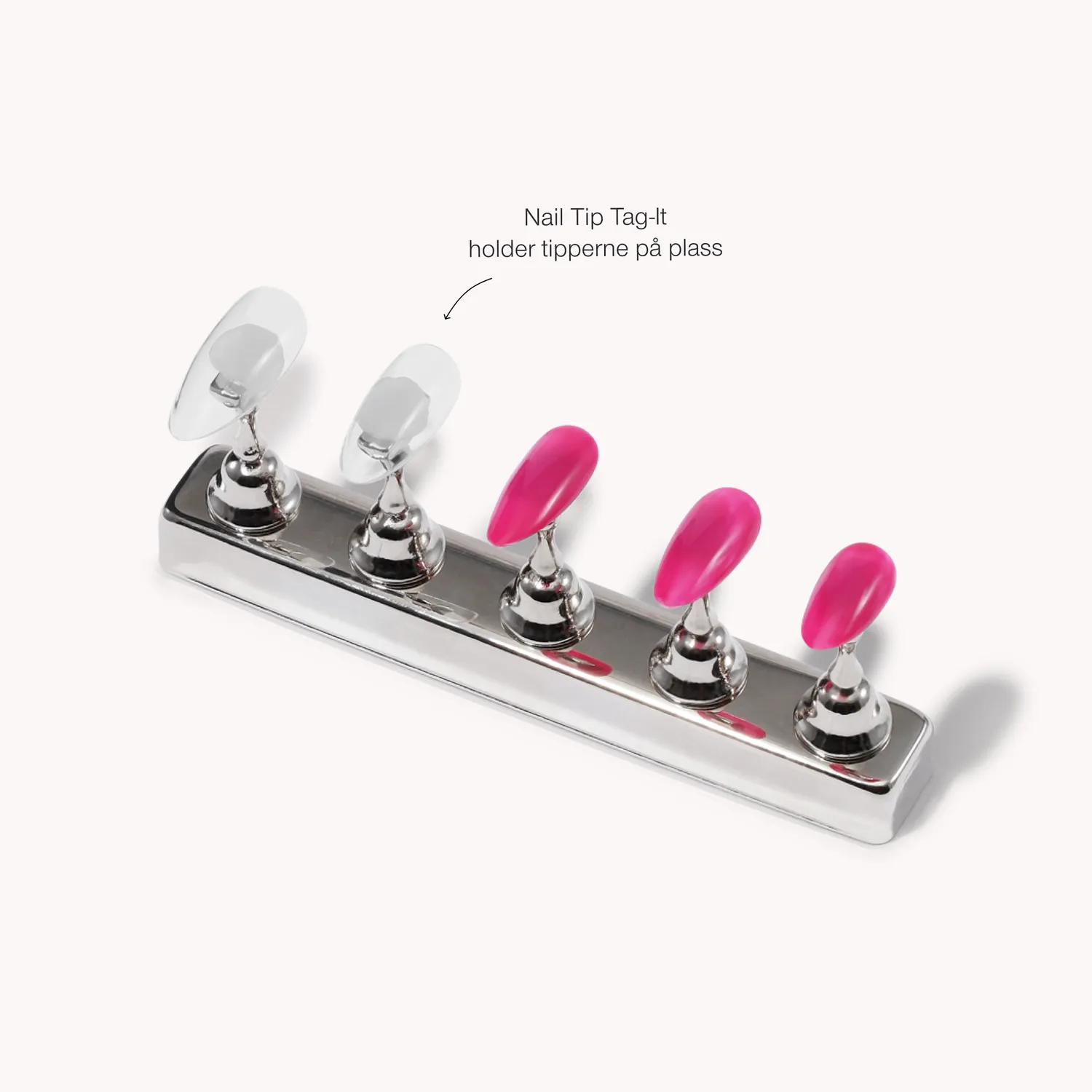 The Gel Collection Nail Tip Tack-It neglelim 126 stk gjenbrukbar