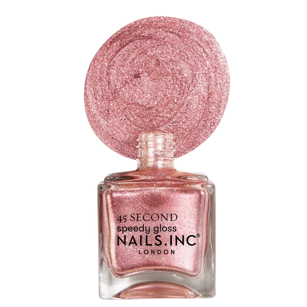 Nails Inc London 45 Second Belgravia neglelakk rosa krem