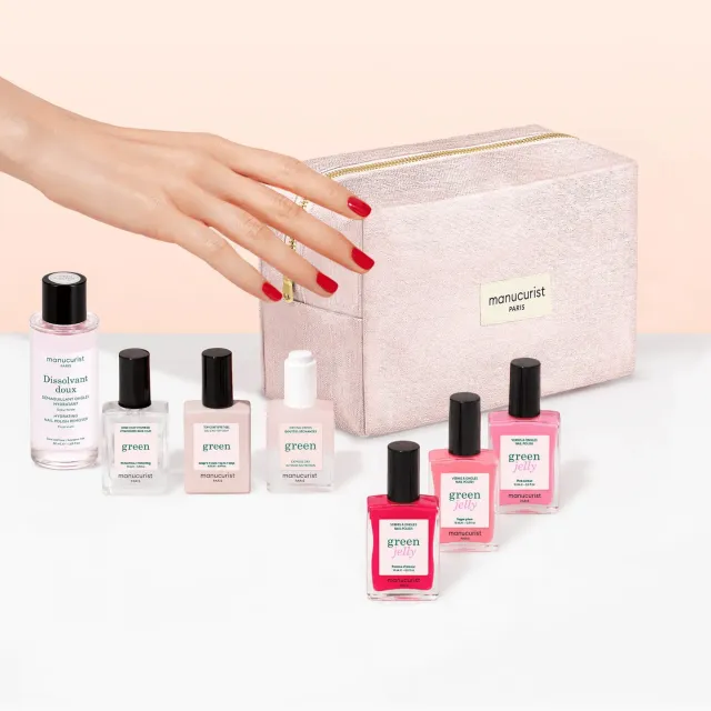 Manucurist Green Starter Kit Jelly neglesett 3 lakk 7 dager