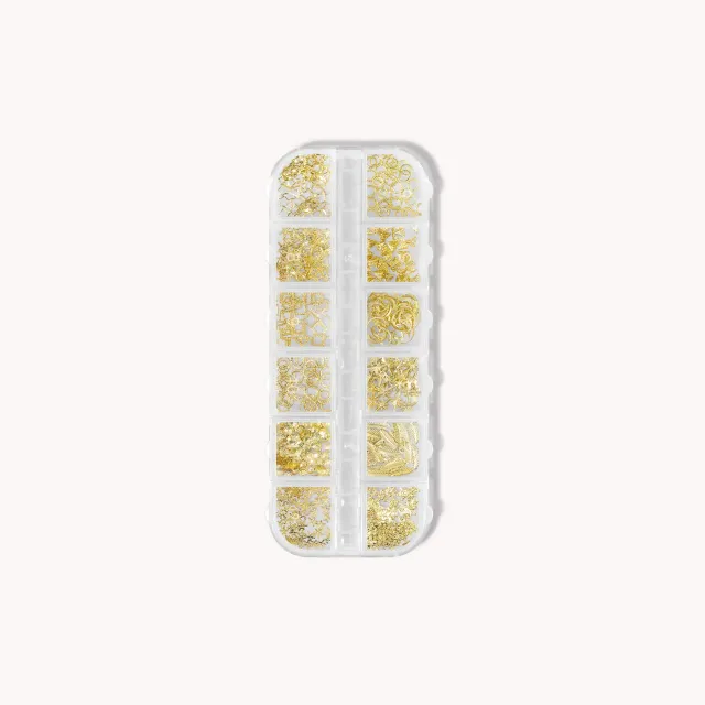 The Gel Collection Aluminium Shapes Gold neglepynt 12 former