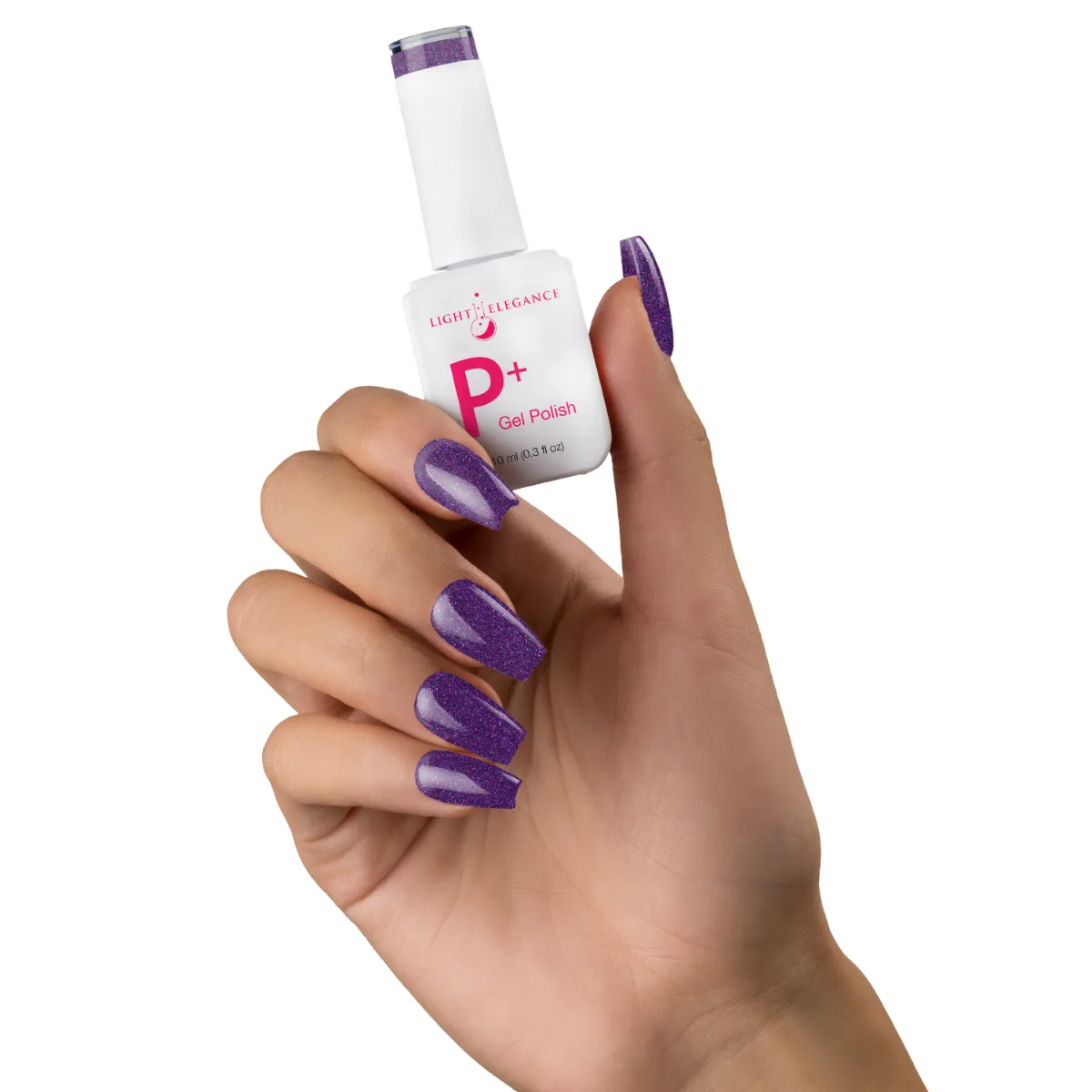 Light Elegance P+ Dark Secret gellakk 10 ml shimmerlilla