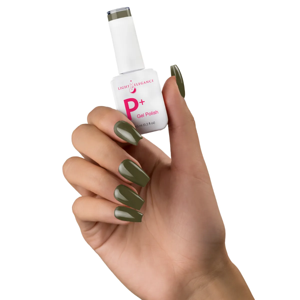 Light Elegance P+ Rock My World gellakk 10 ml olivengrønn