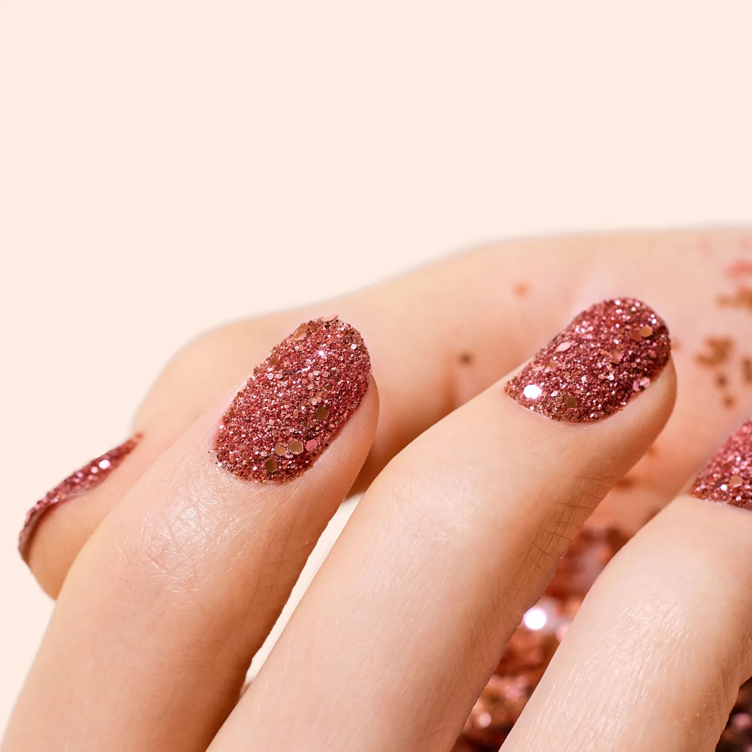 Manucurist Pink Quartz negleglitter rosa