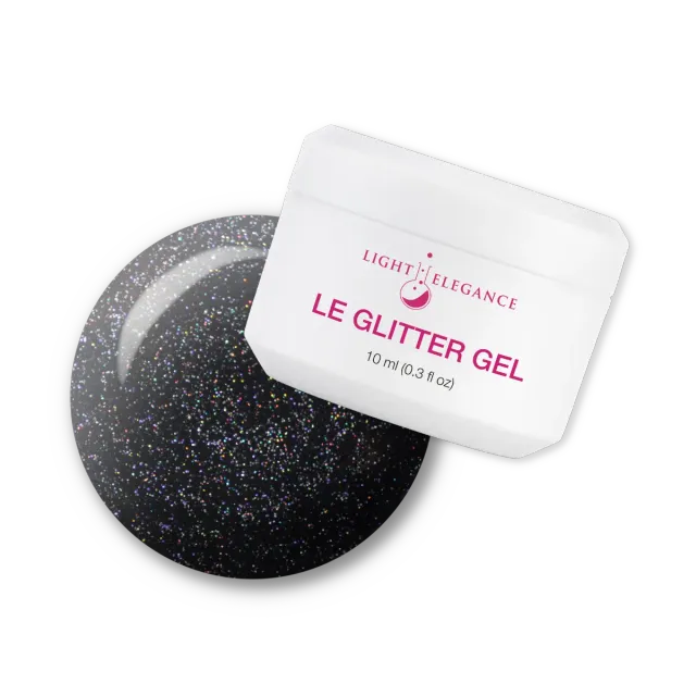 Light Elegance Glitter Smokin Hot Pepper neglegelé svart 10 ml