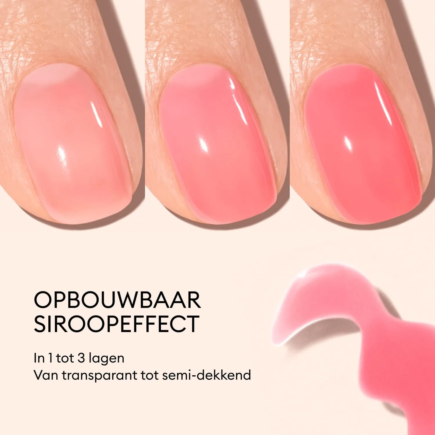 Manucurist Green Jelly Sugar Plum neglelakk rosa syrupglans