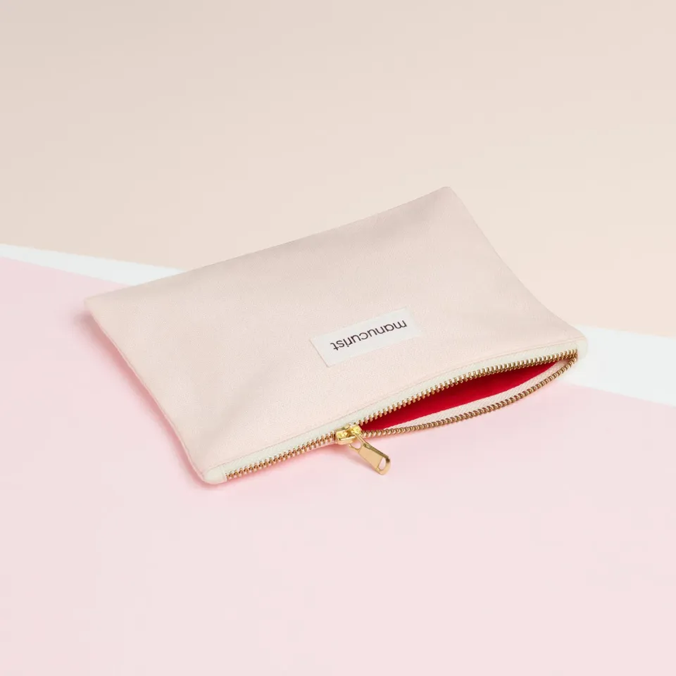 Manucurist Organic Cotton Pink Clutch toalettmappe rosa