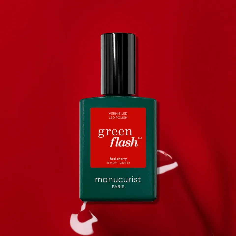 Manucurist Green Flash Red Cherry gellakk rød