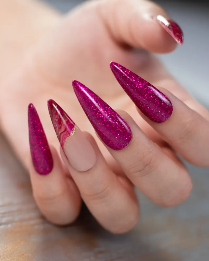 Light Elegance You're a Gem glittergel 10 ml fuchsia