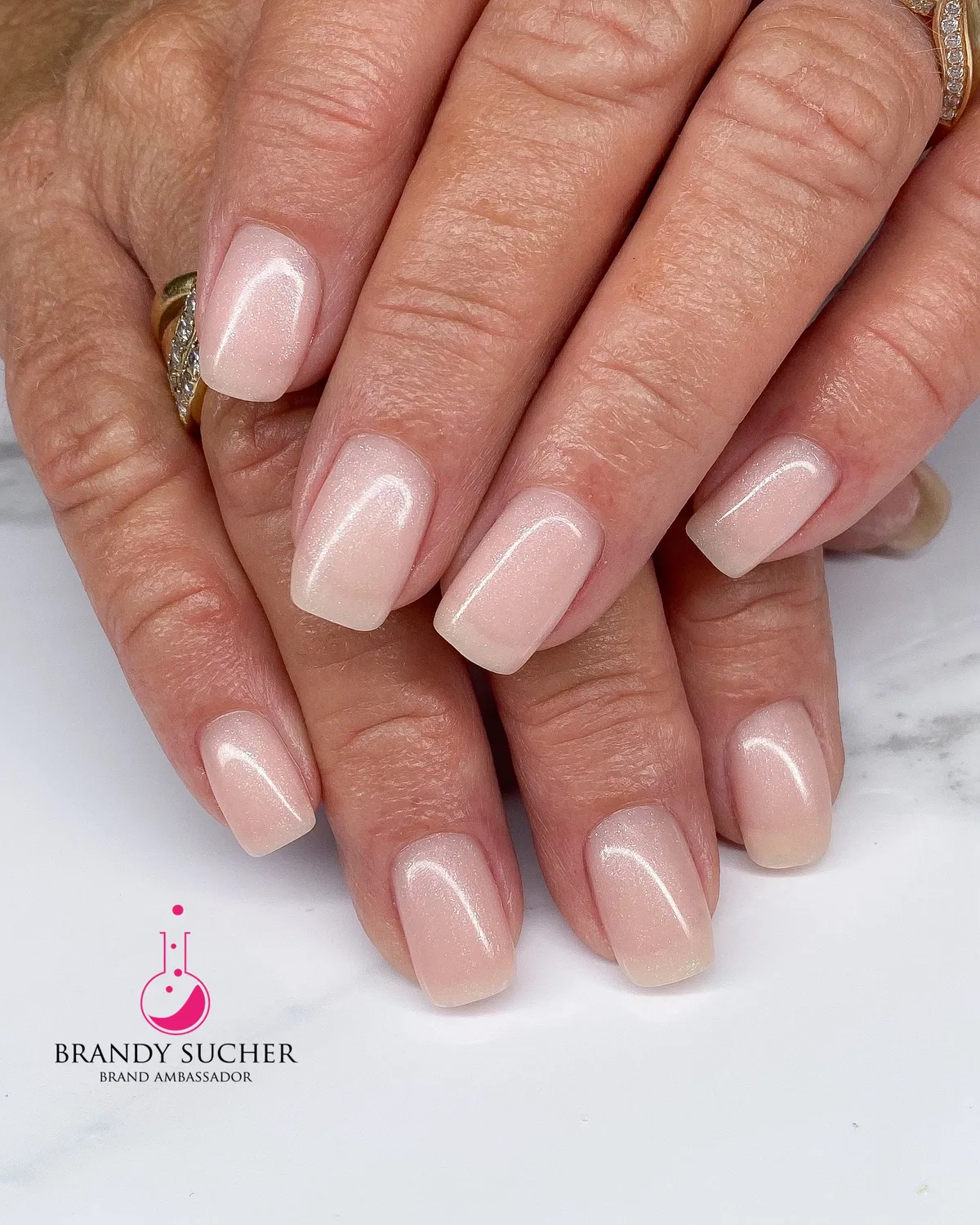 Light Elegance JimmyGel Sparkling Rosé bygggel rosa shimmer