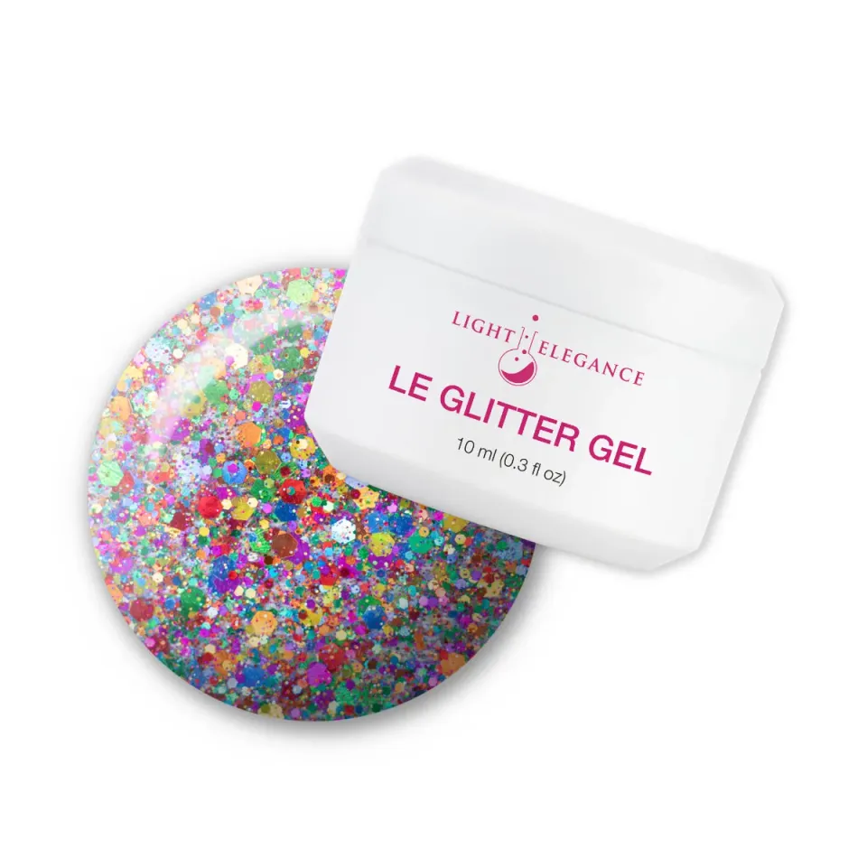 Light Elegance Everyone's a Critic glittergel 10 ml flerfarget