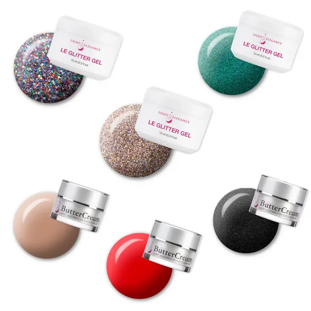 Light Elegance Fall Winter neglesett hard gel 6-pakning