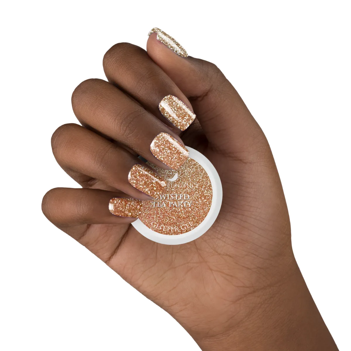 Light Elegance Twisted Tea Party glittergel 10 ml rosegull