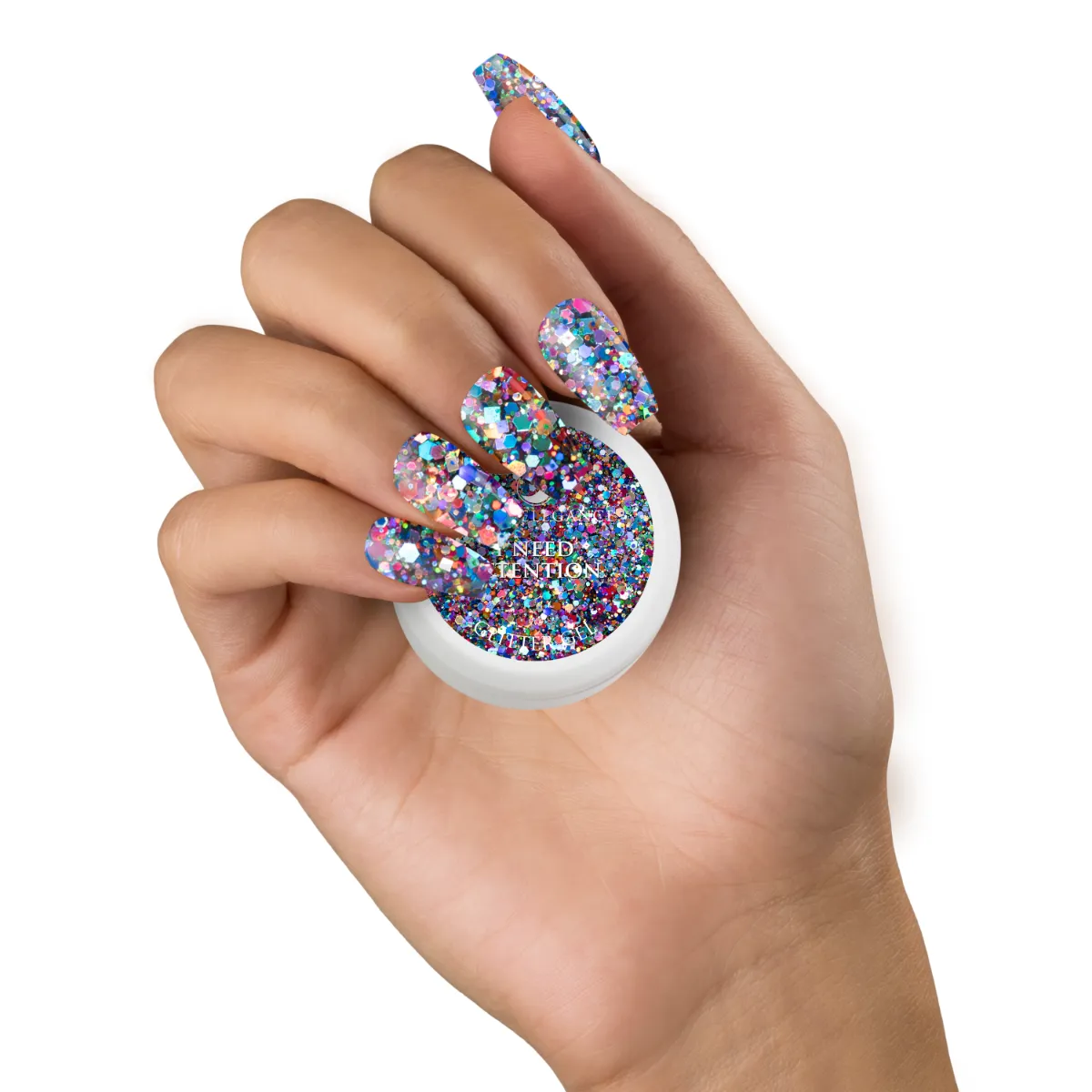 Light Elegance I Need Attention glittergel 10 ml flerfarget