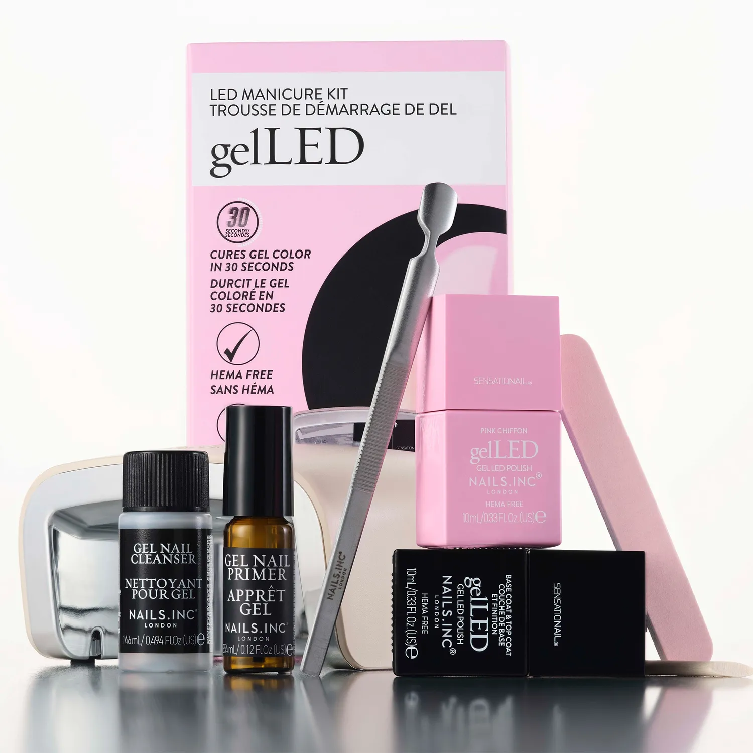 Nails Inc London gelLED-Manicure startsett gel