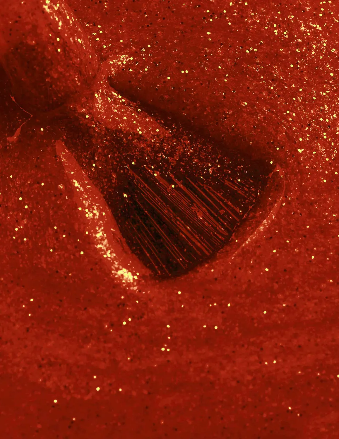 Le Mini Macaron Lucky Red gellakk 8,5 ml rød glitter