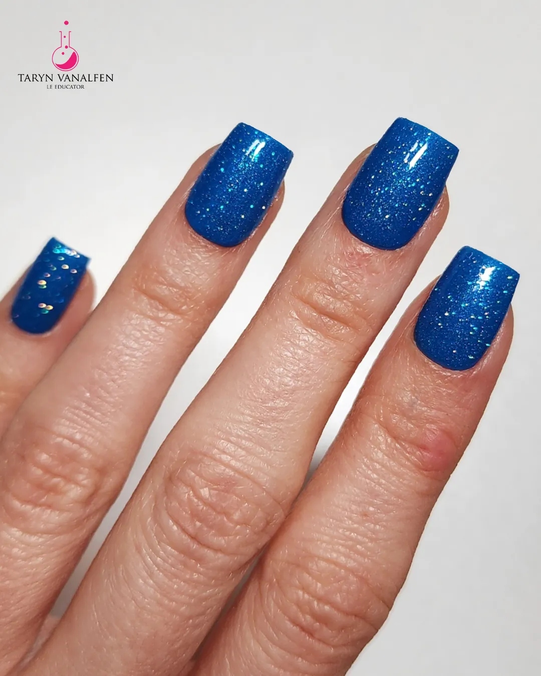 Light Elegance Stay Cool glittergel 10 ml blå