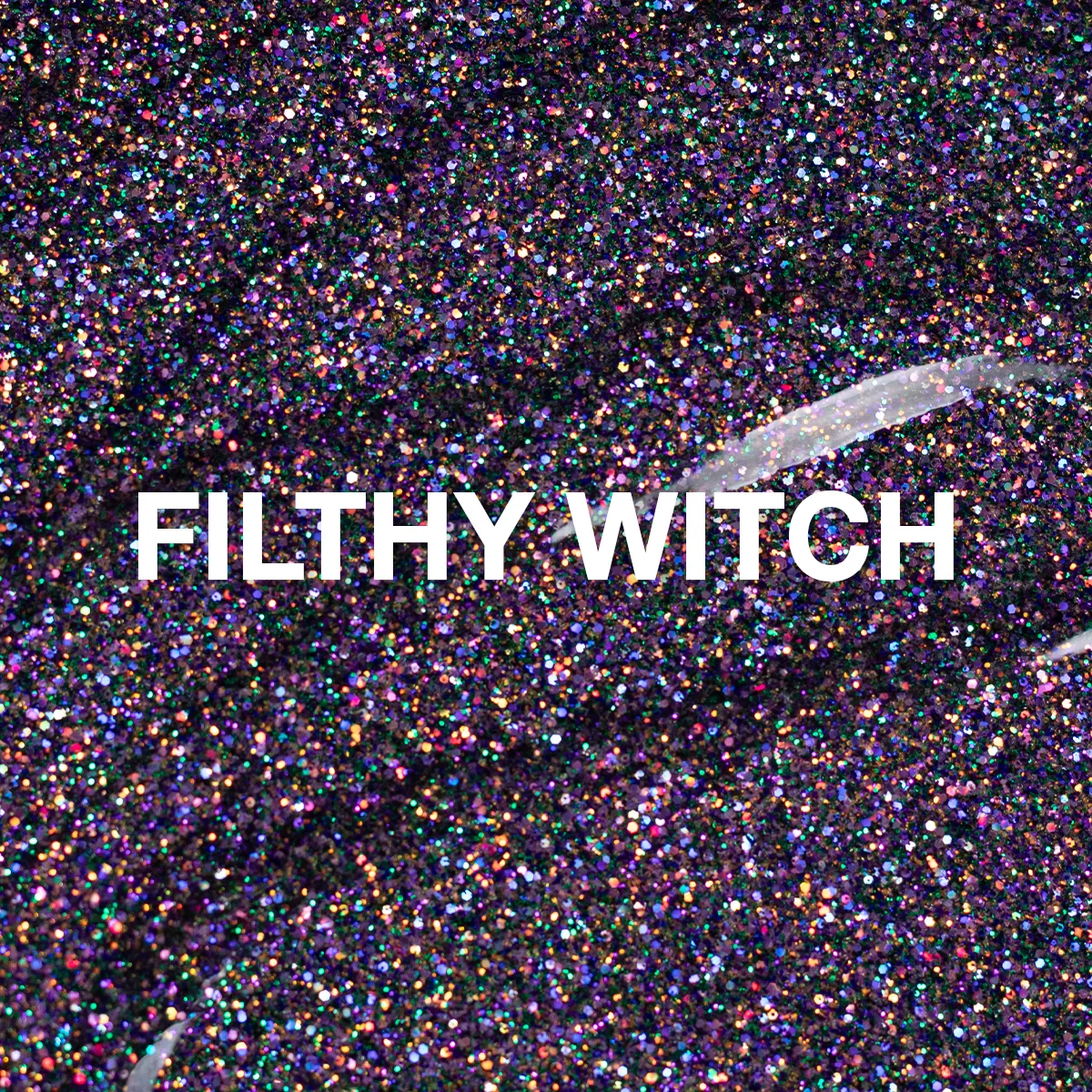 Light Elegance Filthy Witch glittergel 10 ml mørk