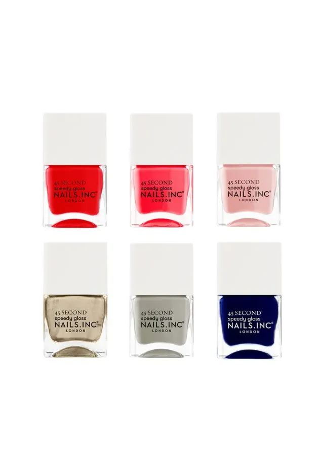 Nails Inc Girl On The Go neglelakksett 6-pk hverdagsfarger