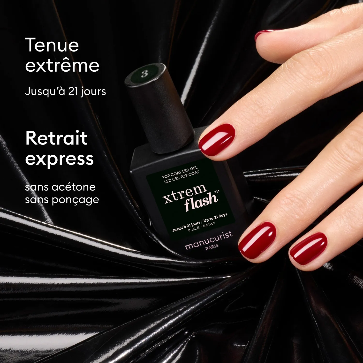 Manucurist Xtrem Flash Gel Top Coat 21 dager