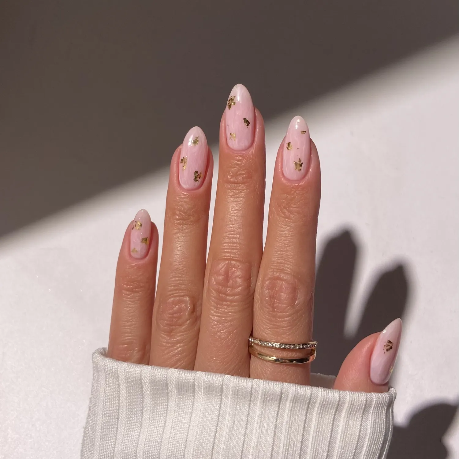 The Gel Collection Metallic Foil Flakes neglepynt 4 stk gull