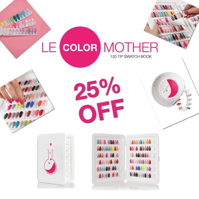 Light Elegance Color Mother Swatch Book fargekart 120 tips