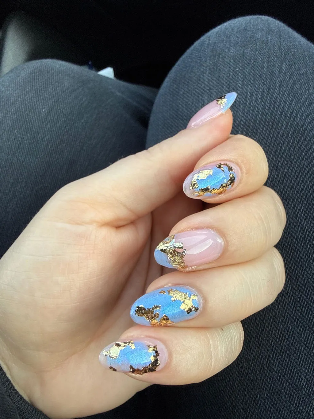 The Gel Collection Metallic Foil Flakes neglepynt 4 stk gull
