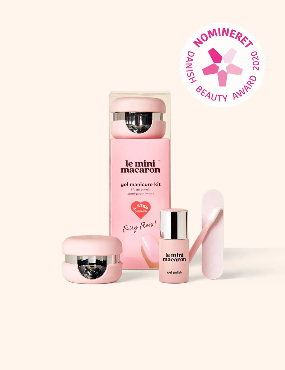 Le Mini Macaron Fairy Floss gel manikyrkit med lampe