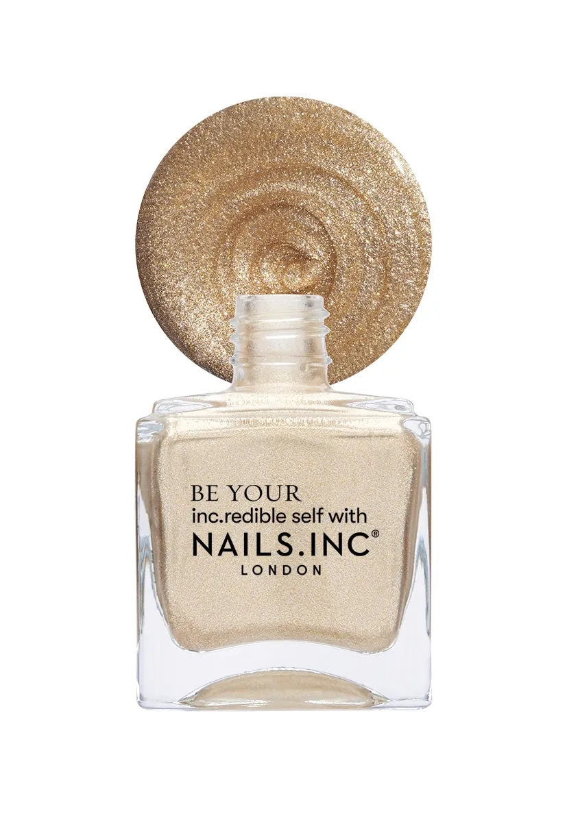 Nails Inc My Golden Hour neglelakk duo metallisk