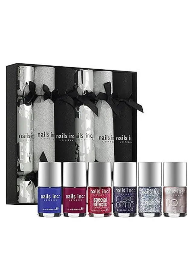 Nails Inc London Crackers neglelakksett 6 deler gave