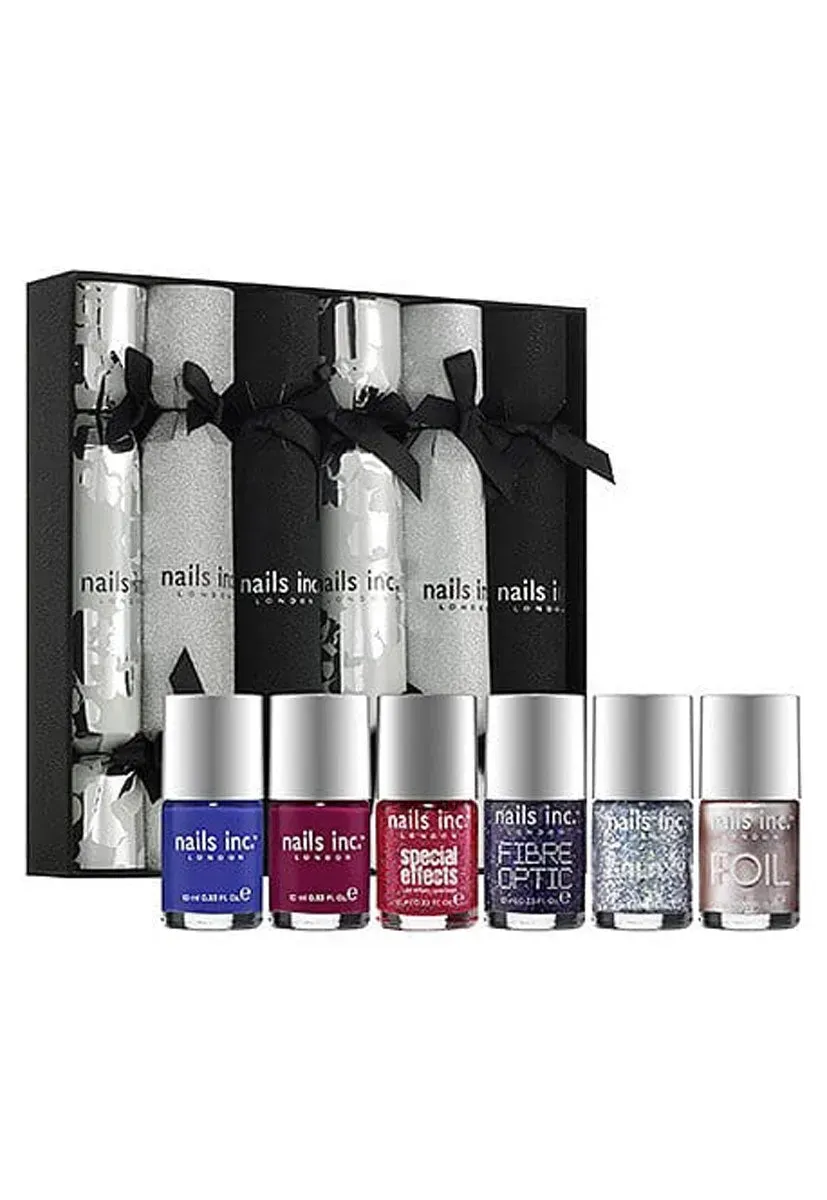 Nails Inc London Crackers neglelakksett 6 deler gave