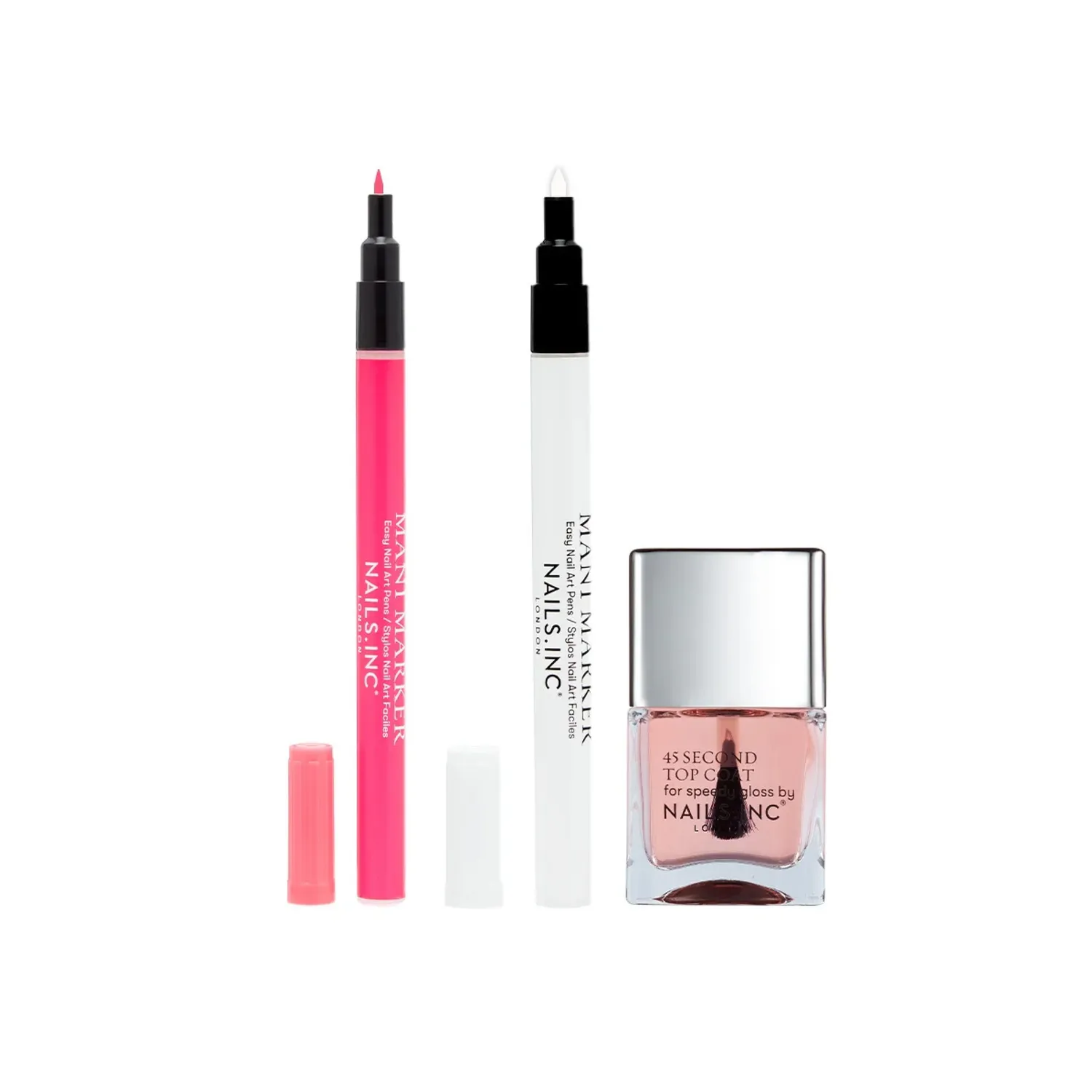 Nails Inc Just Draw It nail art sett 3-deler lang holdbarhet