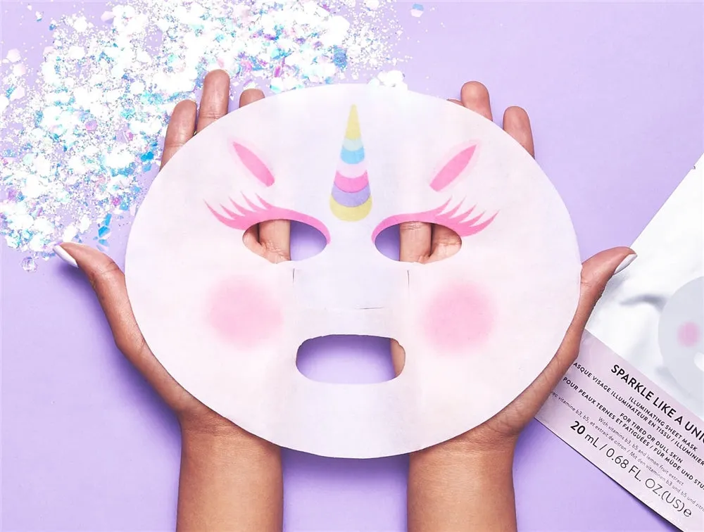 Nails Inc London Sparkle Like A Unicorn ansiktsmaske glød