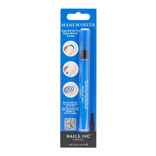 Nails Inc Mani Marker Sea Blue neglekunstpenn matt