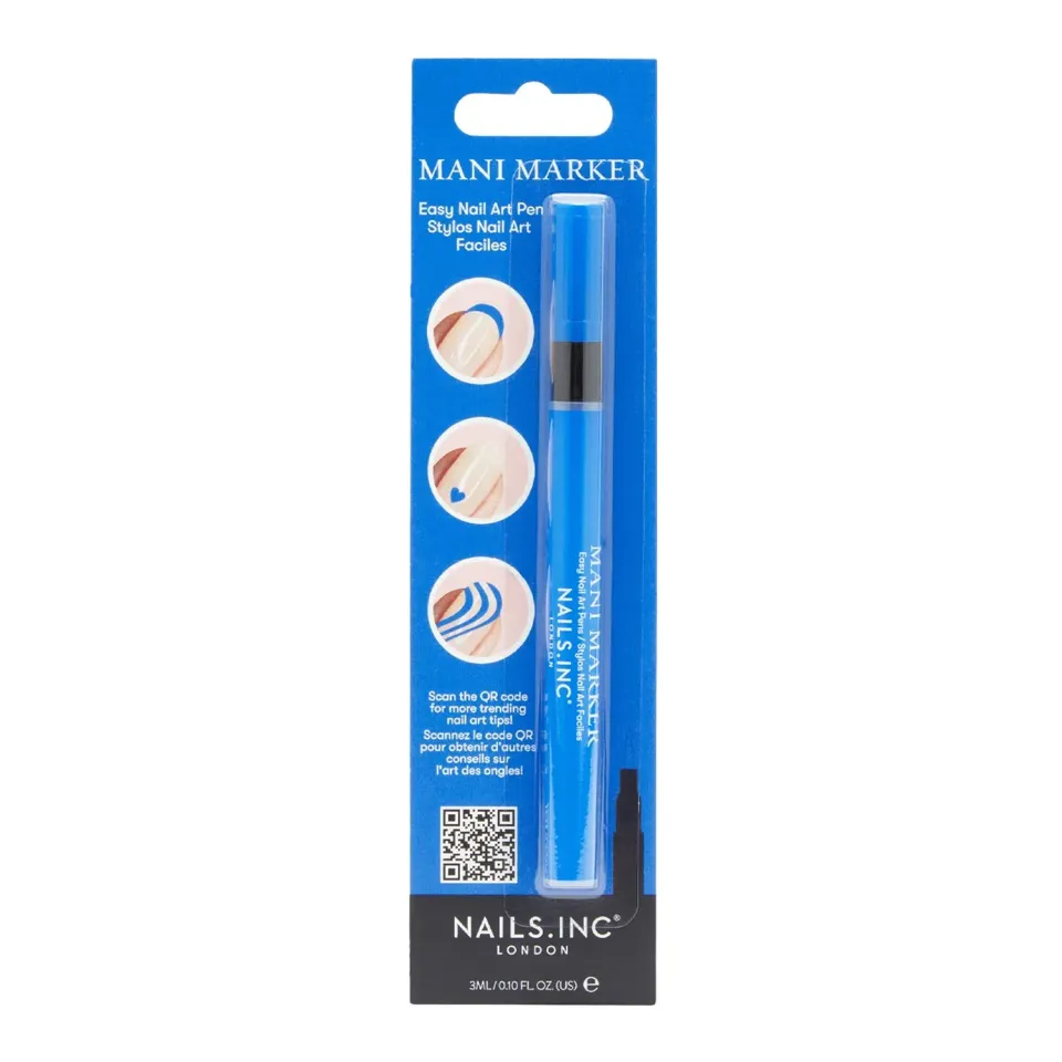 Nails Inc Mani Marker Sea Blue neglekunstpenn matt