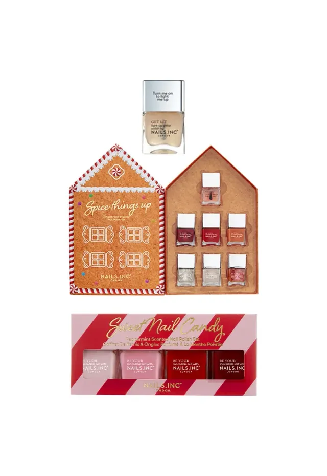 Nails Inc Never Too Sweet neglelakk 12-pakning krem