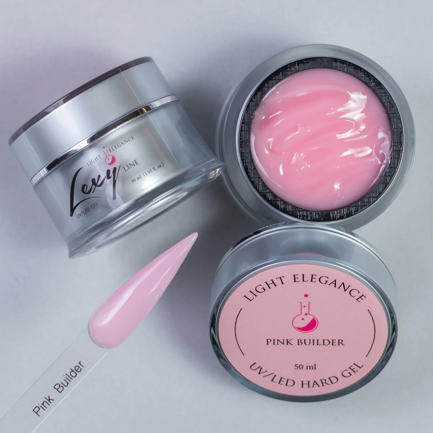 Light Elegance Lexy Line Pink Builder byggegel 30 ml rosa