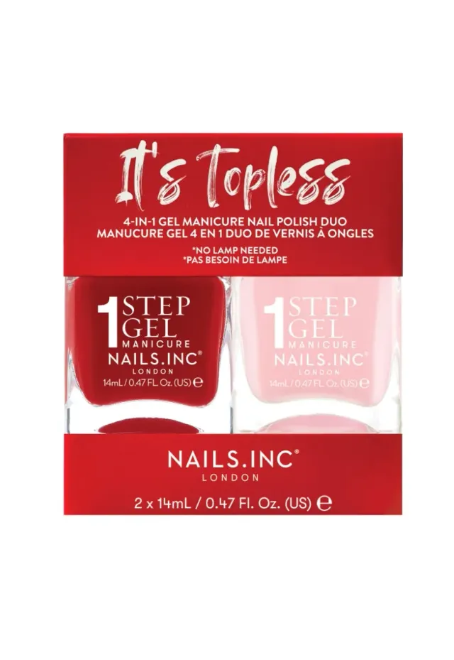 Nails Inc London It's Topless neglelakk duo quickdry