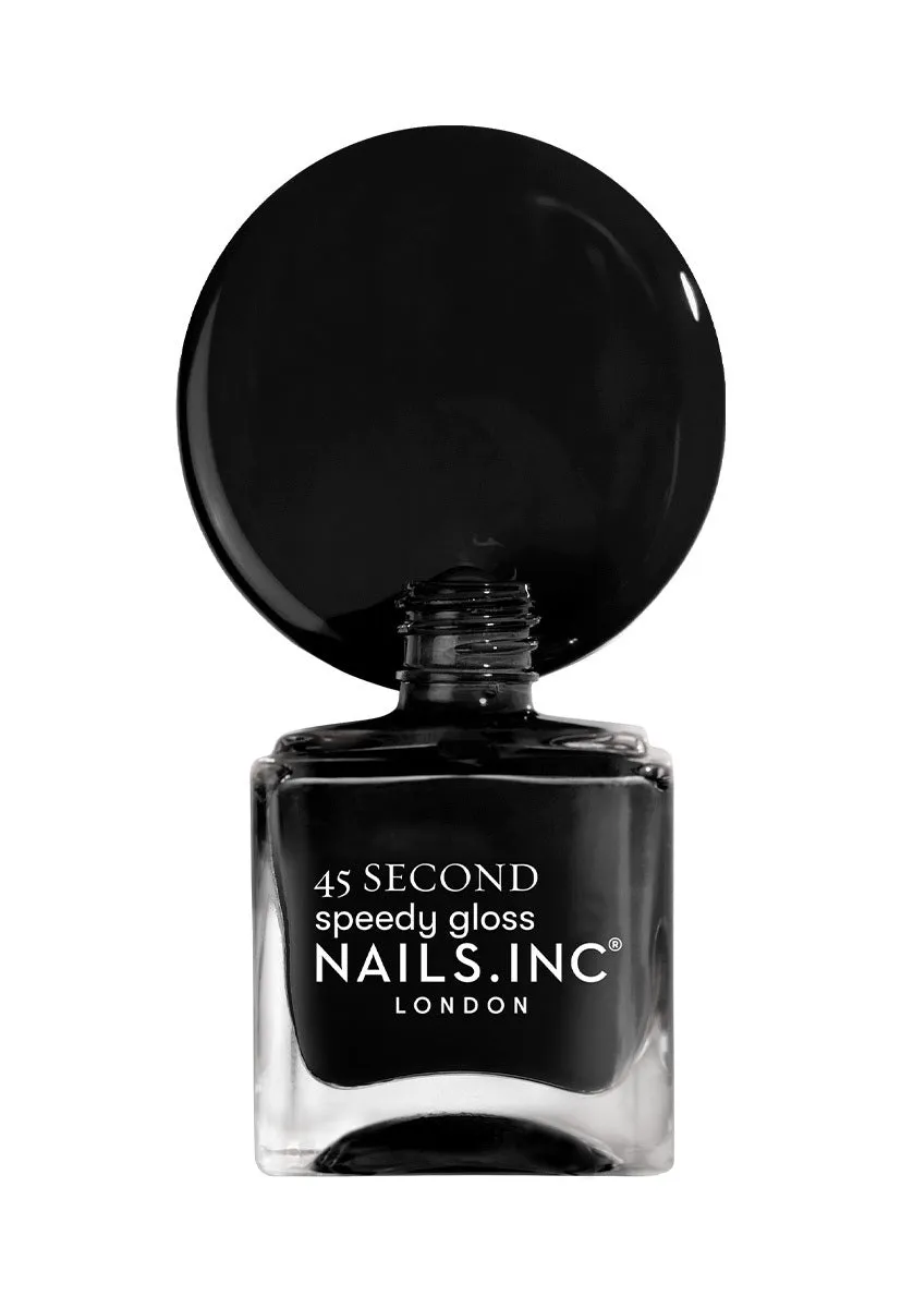 Nails Inc 45 Second Cambridge Calls My Name neglelakk svart
