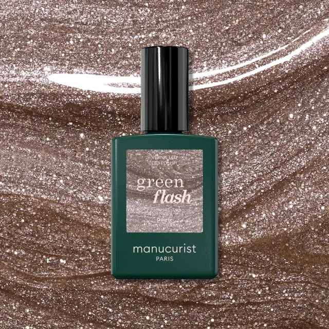 Manucurist Green Flash Quartz gelneglelakk glitter