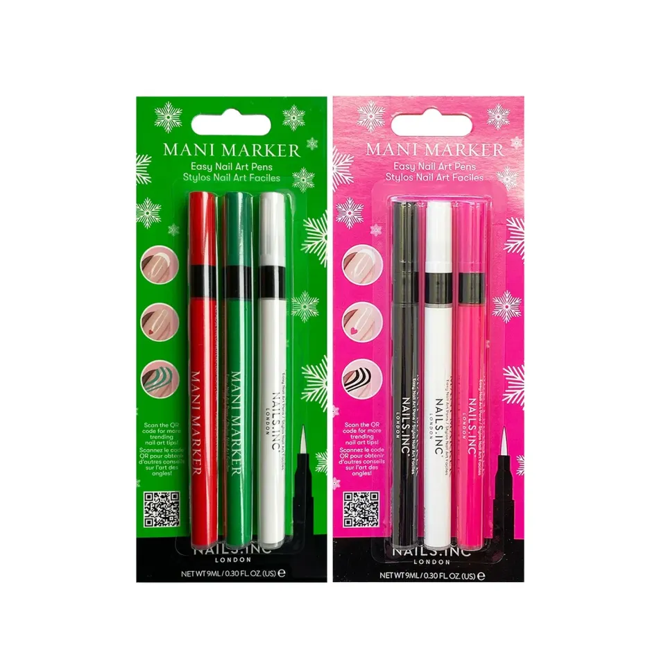 Nails Inc Holly Jolly neglepennsett 6-pk neglekunst