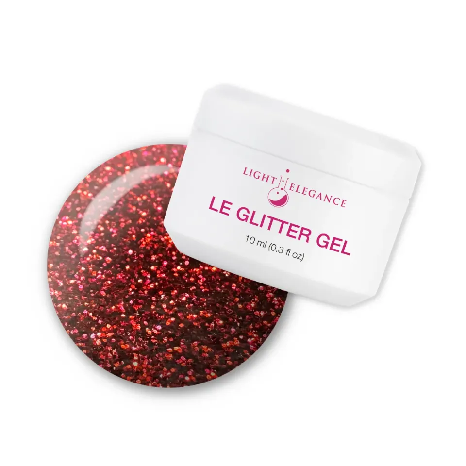 Light Elegance I Smell a Party glittergel 10 ml rød