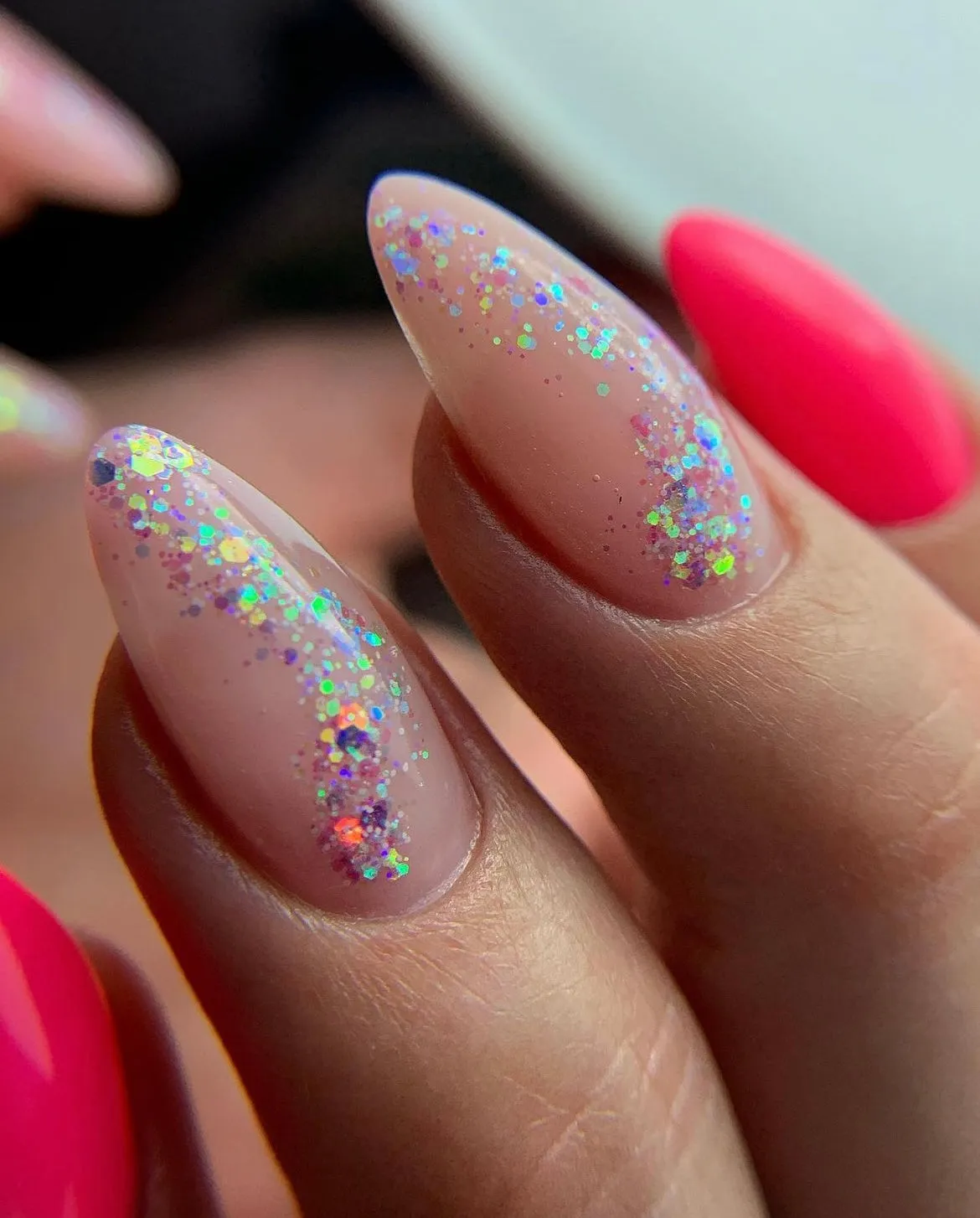 Light Elegance P+ In My Happy Place gel neglelakk glitter 10 ml