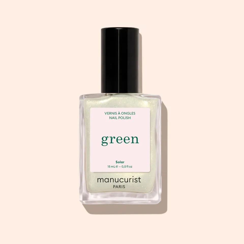 Manucurist Green Solar neglelakk hvit glitter